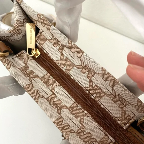 Michael Kors Mirella Small Logo Jacquard Crossbody Bag - Picture 5 of 10